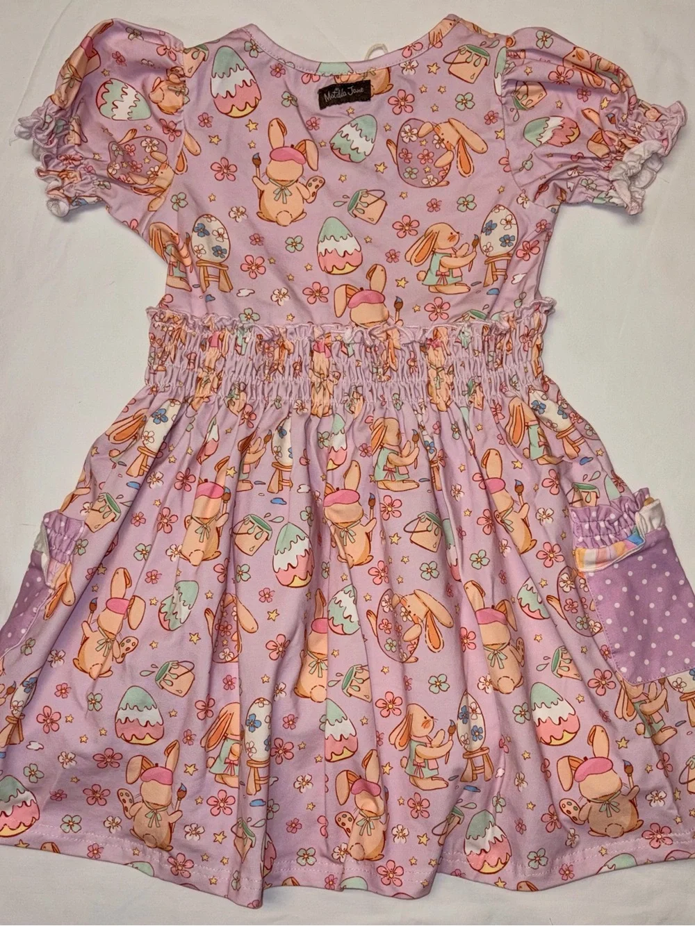 Matilda Jane Enchanted Egg Hunt Lap Dress with pockets sz 5T NWT